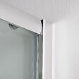 KIAMAMI VALENTINA - Cabine De Douche 3 Faces 80X80x80 2 Faces Coulissantes Et Une Face Fixe Verre 6Mm - vignette