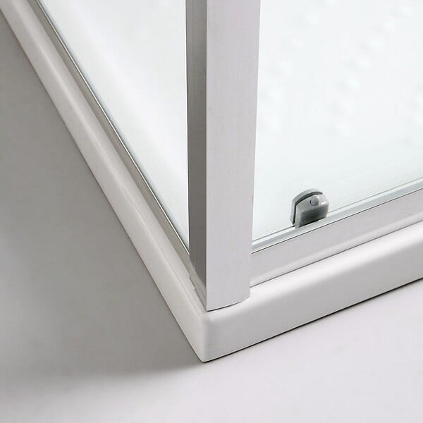 KIAMAMI VALENTINA - Cabine De Douche 3 Faces 80X120x80 Verre Clair 6Mm - large
