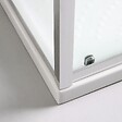 KIAMAMI VALENTINA - Cabine De Douche 3 Faces 80X120x80 Verre Clair 6Mm - vignette