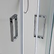 KIAMAMI VALENTINA - Cabine De Douche 3 Faces 70X120x70 Verre Trempé Clair 6Mm - vignette
