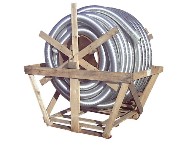 JONCOUX - Flexible de tubage double paroi - Ø200MM - intérieur extérieur - épaisseur 0,10MM - 5M - modèle Flex lisse 316 - large