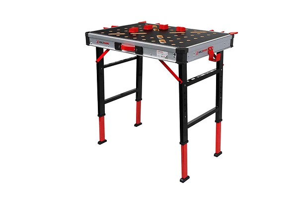 HOLZMANN - Table de travail mobile pliante Holzmann, dimensions de la table : 845 x 600 mm - large