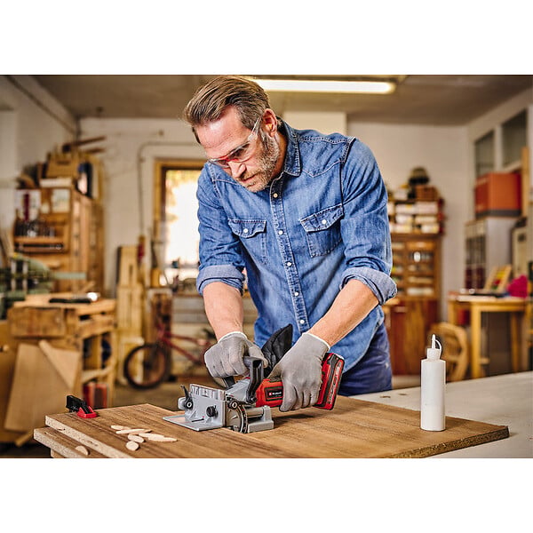 EINHELL - Fraiseuse à lamelle sans fil 18V 90° EINHELL TE-BJ 18 Li-Solo Power X-Change (vendu sans batterie) - large