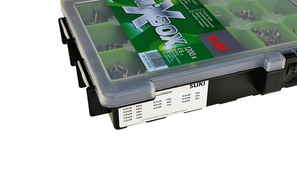 CENTRALE BRICO - Lot de 1200 vis agglo acier bichro tête fraisée pozidriv - large
