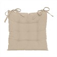 CENTRALE BRICO - Set de 4 Galettes de chaise Popy, beige l.38 x H.38 cm - vignette