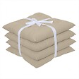 CENTRALE BRICO - Set de 4 Galettes de chaise Popy, beige l.38 x H.38 cm - vignette