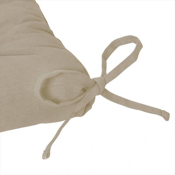 CENTRALE BRICO - Set de 4 Galettes de chaise Popy, beige l.38 x H.38 cm - large