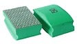 BERG - Set de tampons de ponçage manuel diamant - comprenant K50-vert, K100-noir, K200-rouge - 55 x 90 mm - vignette