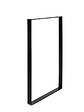 CENTRALE BRICO - Pied pour meubles, tables et bars rectangle REI à visser acier mat noir - vignette