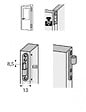 HETTICH - Lot de 2 paumelles acier pour meuble HETTICH, L.97 x l.70 mm x Diam.13 mm - vignette