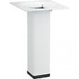HETTICH - Pied de meuble carré fixe acier époxy blanc, 10 cm - vignette