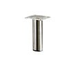 HETTICH - Pied de meuble cylindrique fixe acier brossé gris, 10 cm - vignette