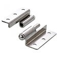 HETTICH - Lot de 2 paumelles acier pour meuble HETTICH, L.50 x l.40 mm - vignette
