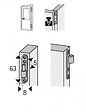HETTICH - Lot de 2 paumelles acier pour meuble HETTICH, L.97 x l.70 mm x Diam.8 mm - vignette