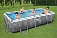 BESTWAY - Piscine tubulaire Power Steel - Rectangulaire - 404x201x100cm - vignette