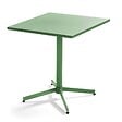 OVIALA - Table de jardin carrée bistro inclinable en acier vert cactus - Palavas - vignette