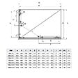 KIAMAMI VALENTINA - Angle Carré Design 70X70 Cadre Noir Opaque Verre Trempé Mat 6 Mm | City - vignette