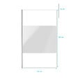 AURLANE - Paroi de Douche 120x200cm Dépolie - Profilé + Barre Plafond Finition Chrome - FREEDOM 2 FROSTED - vignette