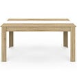 ID MARKET - Table à manger rectangle GEORGIA 8 personnes imitation hêtre et blanche 160 x 80 cm - vignette