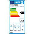 WHIRLPOOL - Hotte decorative - WHIRLPOOL AKR62FLTK -  Larg 60 cm - Evacuation/recyclage - 71 dB - 4 vitesses + booster - Verre noire - vignette