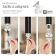 TECTAKE - Plafonnier Lumea, 4 lampes, câbles réglables en longueur noir - vignette