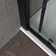 KIAMAMI VALENTINA - Cabine Douche 90X90 Profile Noir Opaque Cristal 6Mm Transparent | City - vignette