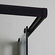 KIAMAMI VALENTINA - Cabine De Douche 70X90 Profilés Noirs Mats Avec Verre Sérigraphié | City - vignette