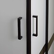 KIAMAMI VALENTINA - Cabine De Douche Coulissante 100X80 Noir Mat Avec Portes Sérigraphiées | City - vignette