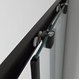KIAMAMI VALENTINA - Porte De Douche 70X90 H 190 Profile Noir Opaque Cristal Transparent | City - vignette