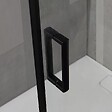 KIAMAMI VALENTINA - Porte De Douche 70X90 H 190 Profile Noir Opaque Cristal Transparent | City - vignette