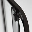 KIAMAMI VALENTINA - Porte De Douche Semi-Circulaire Noire Matte Cm 90 Cristal Transparent | City - vignette