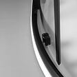 KIAMAMI VALENTINA - Porte De Douche Semi-Circulaire Noire Matte Cm 90 Cristal Transparent | City - vignette