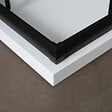 KIAMAMI VALENTINA - Porte De Douche Noir Opaque 70X100 Cm Cristal Transparent Design | City - vignette