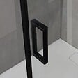 KIAMAMI VALENTINA - Porte De Douche Noir Opaque 70X100 Cm Cristal Transparent Design | City - vignette