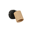 COREP - Spot décoratif bois - Tito - Naturel noir mat - GU10 - vignette