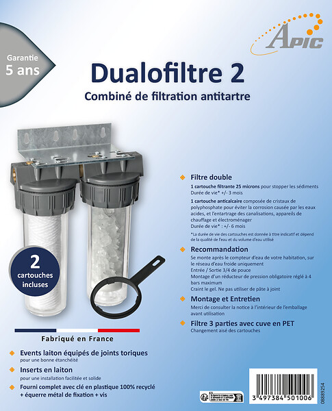 APIC - Dualofiltre 2 - Filtre double Apic - large