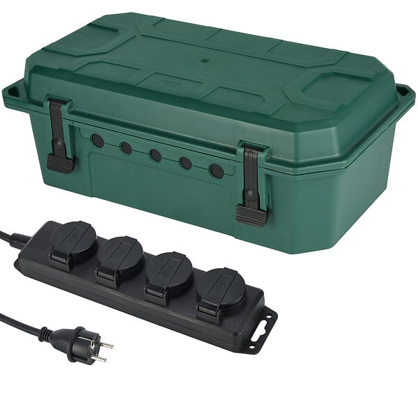 ELECTRALINE - Boite etanche IP54 + multiprises HO5RRF 3x1,5 4p 5m - large