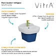 VITRA - Lavabo pour enfant VitrA Sento Kids 45 cm + Mitigeur lavabo jaune et vert - vignette