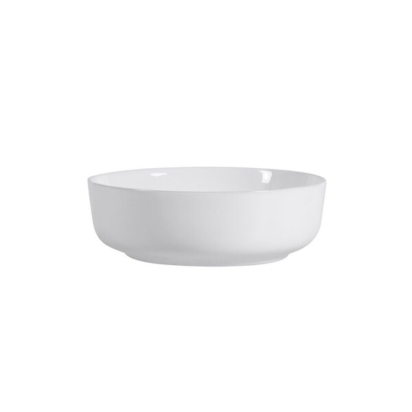 KIAMAMI VALENTINA - Lavabo Rond À Poser 41Cm En Céramique Blanche - large