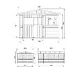 TIMBELA - Abri de jardin en bois AVEC LES PLANCHERS IMPRÉGNÉ - H226xl324xL516 cm / 15 m² - M337+M337G - vignette