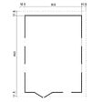 TIMBELA - Abri de jardin en bois AVEC LES PLANCHERS IMPRÉGNÉ - H226xl324xL516 cm / 15 m² - M337+M337G - vignette