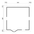 TIMBELA - TIMBELA M335+M335G ABRI de Jardin en Bois H226x316x324 cm/9 m² AVEC LES PLANCHERS IMPRÉGNÉ - vignette