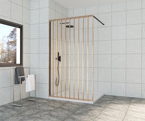 Paroi de douche italienne 120x200cm - large