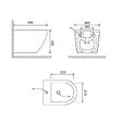 KIAMAMI VALENTINA - Bidet Suspendu Arrondi Noir Mat | Folk - vignette