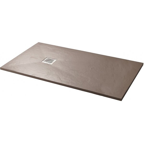 PLANETE BAIN - Receveur de douche extra plat à poser 80x140 couleur argile - large