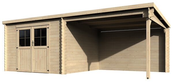 DECOR ET JARDIN - Abri de jardin Eden en bois - 8.16m² - large