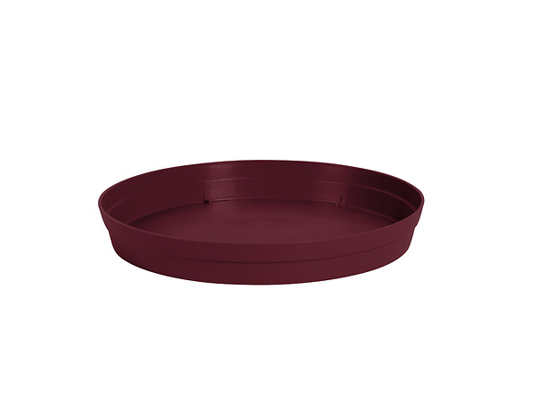 EDA - Soucoupe à˜ 28 cm pour pot à˜ 40 cm- Rouge bourgogne - Eda - large