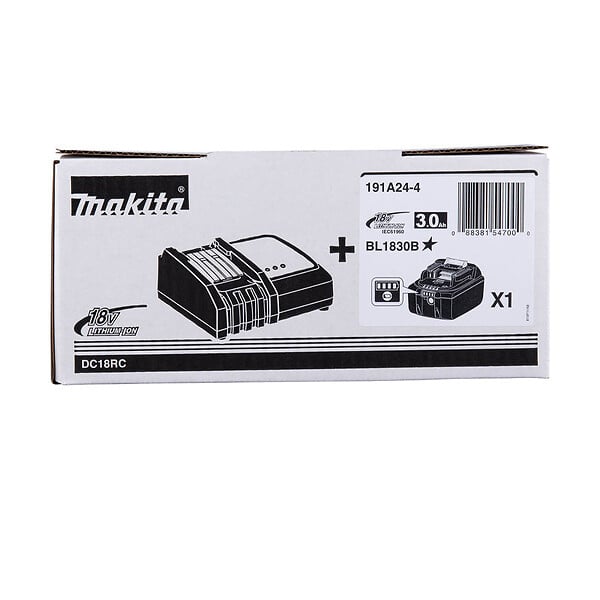 MAKITA - Power Pack MAKITA 191A24-4 18V LXT batterie 3Ah et chargeur rapide - large