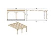 ALTANKA - Carport, abri de voiture  5.8x5.06 m - 29 m2 - couverture PVC  - CAR23PVCTR - vignette