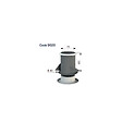 ANJOS - Bouche VMC plastique blanc ajustable ANJOS BOREA avec manchette placo - Diamètre (mm): 80 - vignette